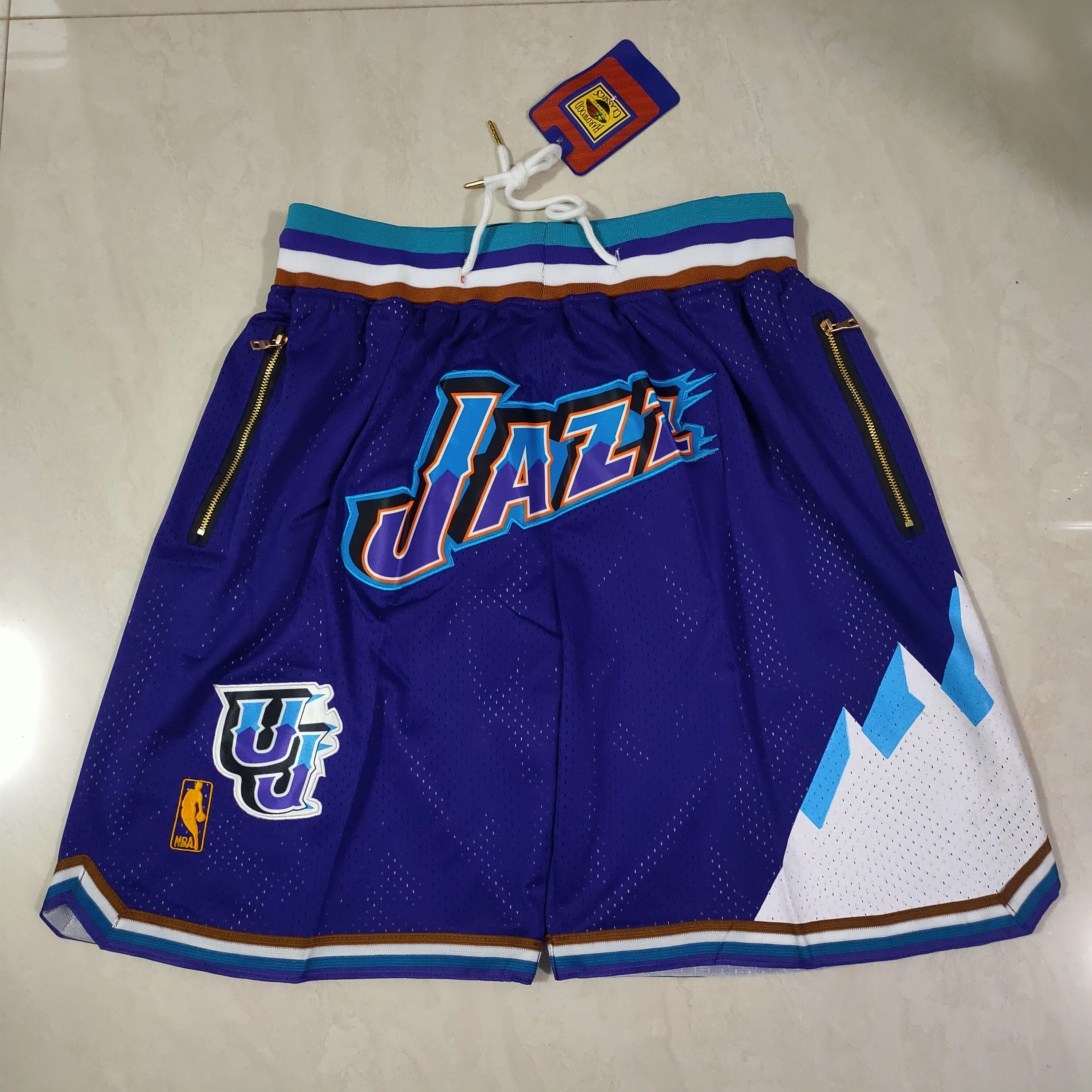 Men NBA 2021 Utah Jazz Purple Shorts->san antonio spurs->NBA Jersey
